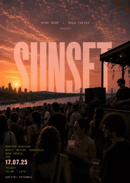 SUNSET etkinlik afişi