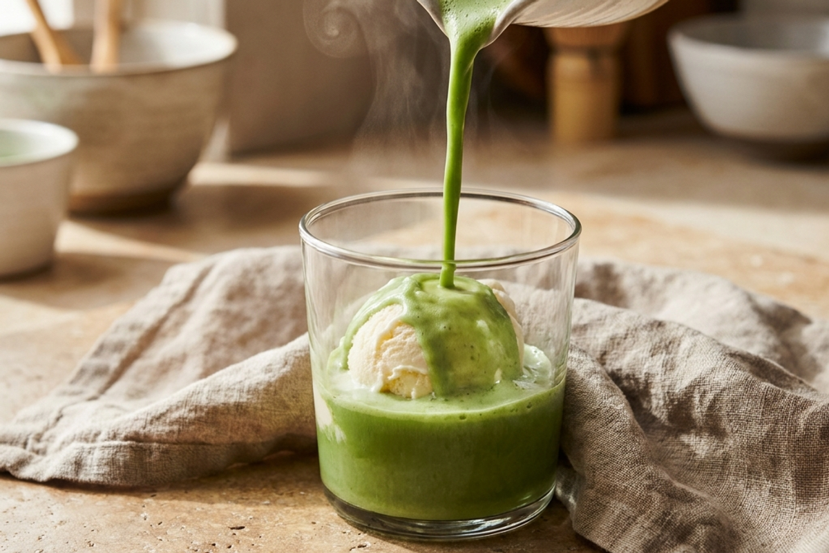 Matcha Affogato Tarifi (Dondurma Üstü)