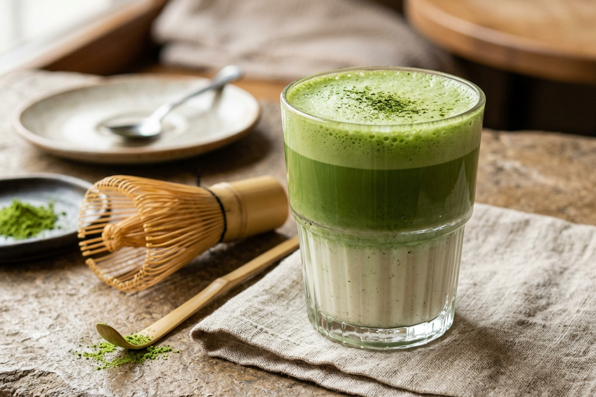 Signature Matcha Latte Tarifi (Menü İmza Ürünü)