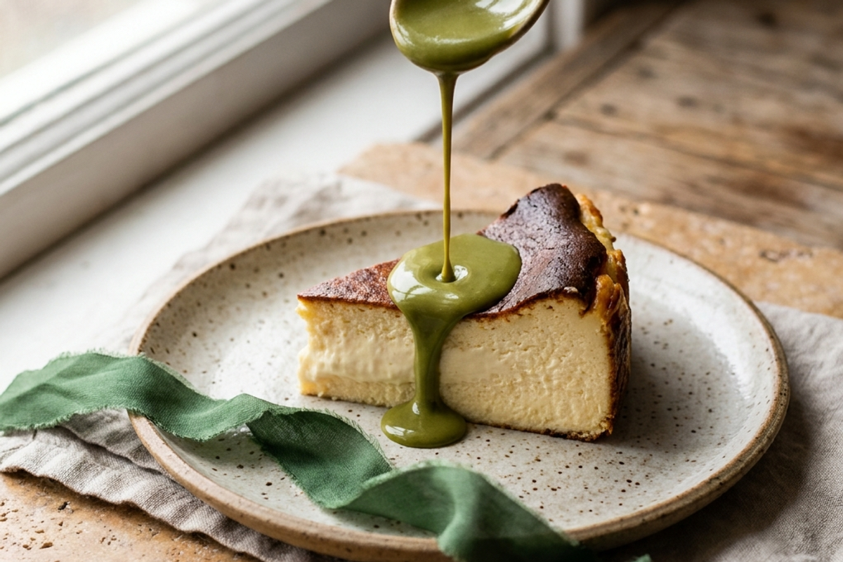 Matcha Tatlı Sosu Tarifi (Cheesecake, Waffle, Dondurma İçin)
