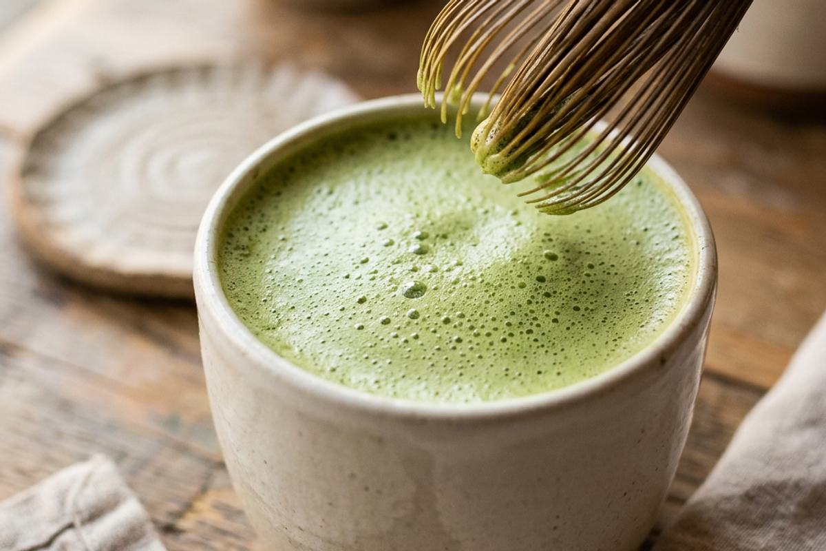 Köpüklü matcha latte nasıl yapılır?
