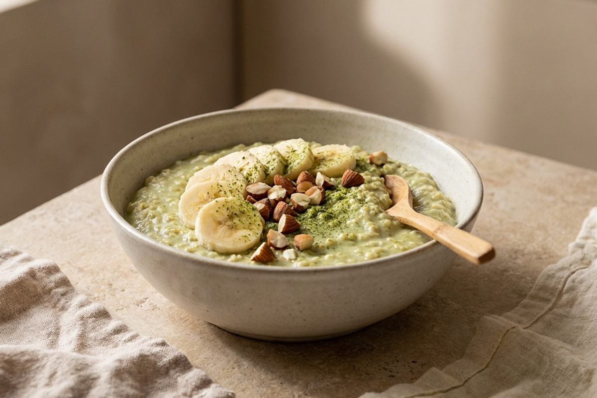 Matcha Yulaf Lapası (Oatmeal) Tarifi
