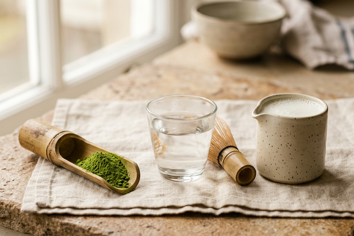 Matcha latte için ideal oran